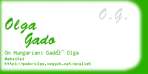 olga gado business card